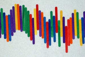 Colour Lollipop Sticks 500 Pieces