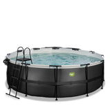 Exit Toys Black Leather Round Frame Pool
