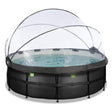 Exit Toys Black Leather Round Frame Pool