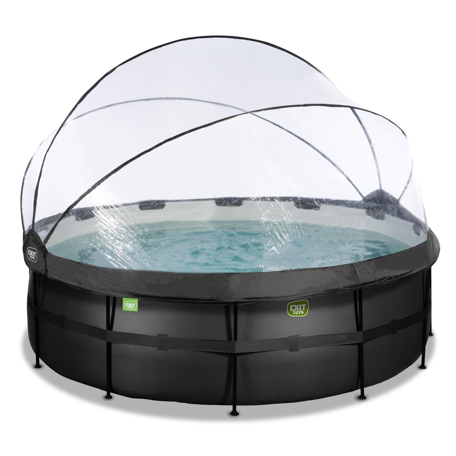 Exit Toys Black Leather Round Frame Pool