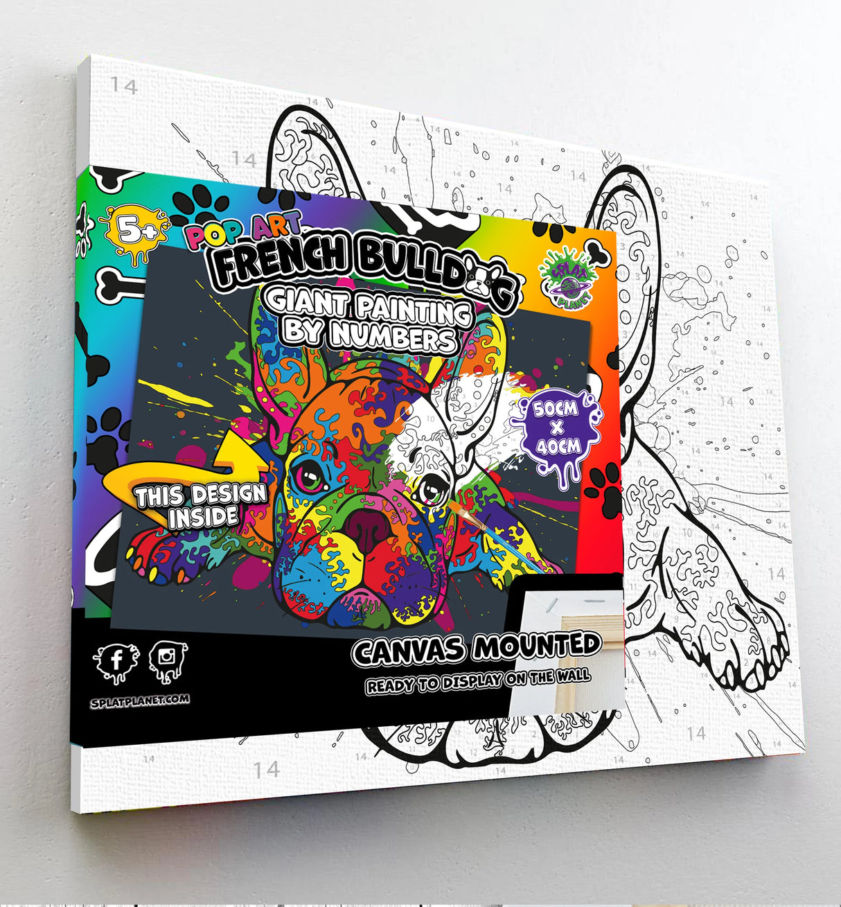 French Bulldog Pop Art Paint By Numbers