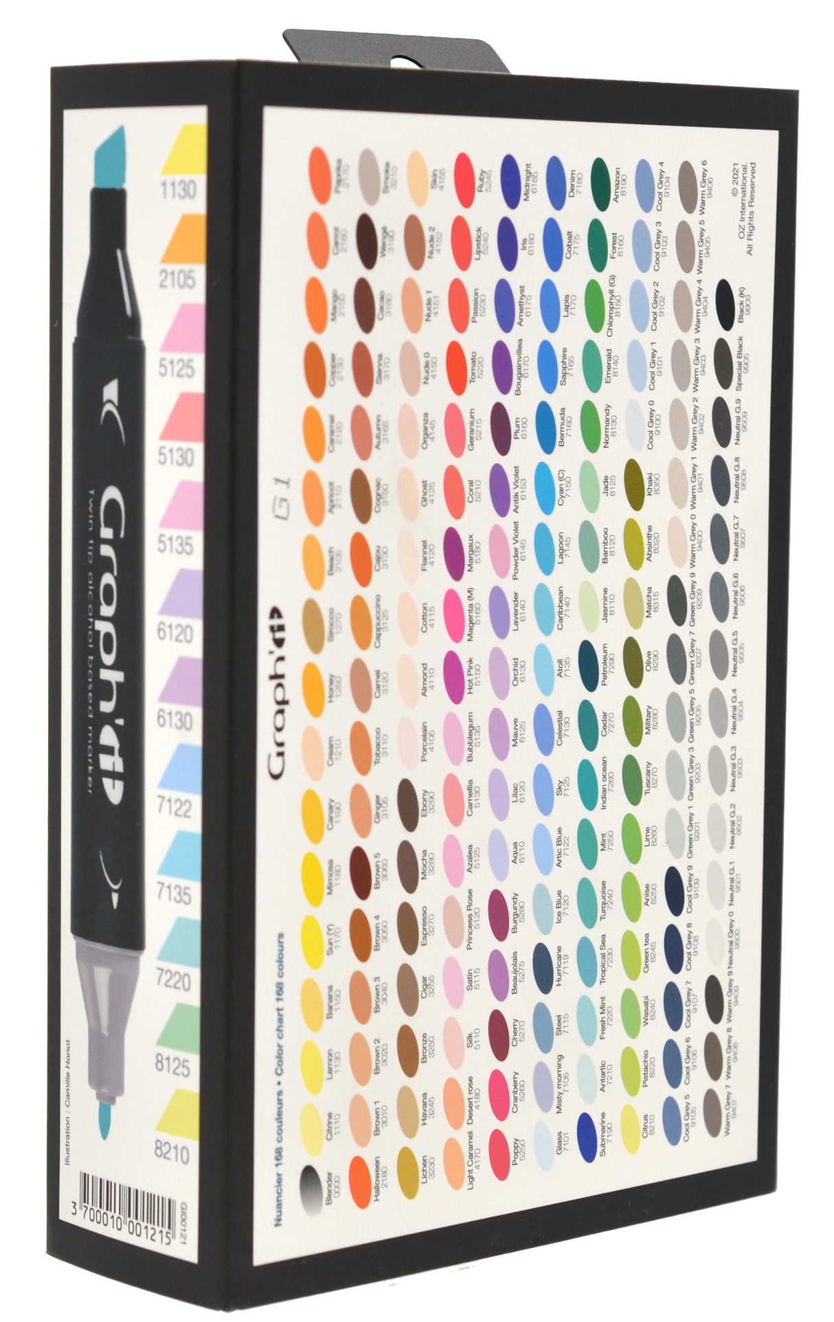 GRAPH'IT Double Ended Alcohol Markers - Kawaii (Set of 12)