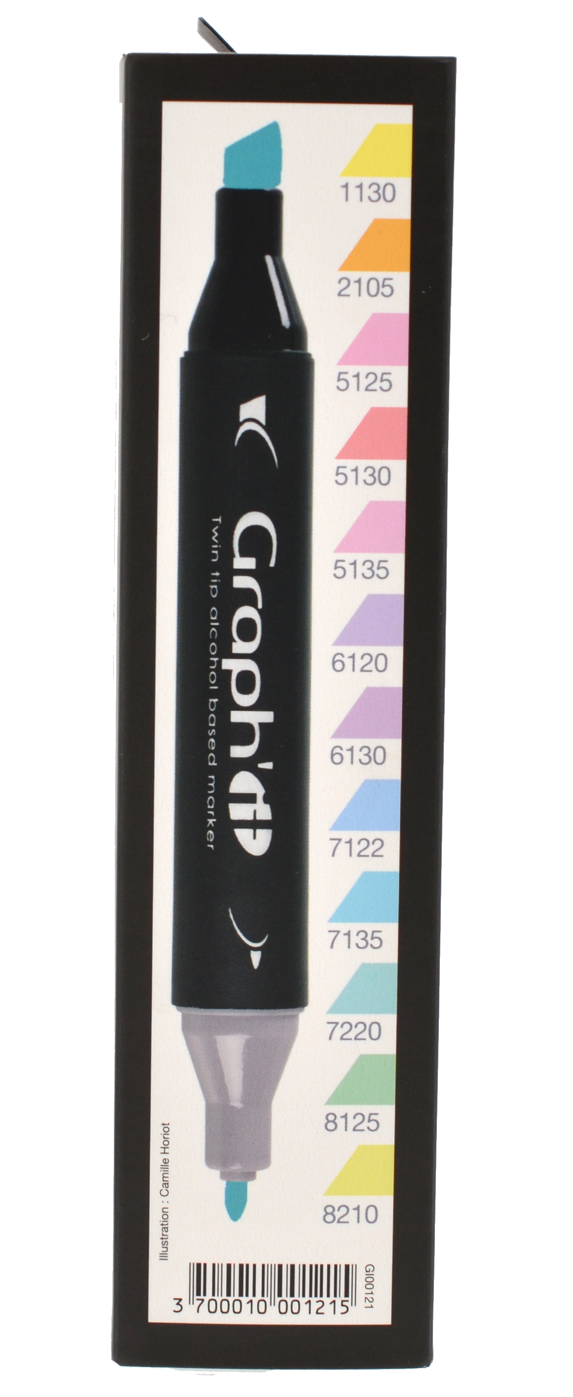 GRAPH'IT Double Ended Alcohol Markers - Kawaii (Set of 12)