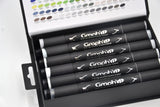 GRAPH'IT Double Ended Alcohol Markers - Neutral Grey (Set of 12)