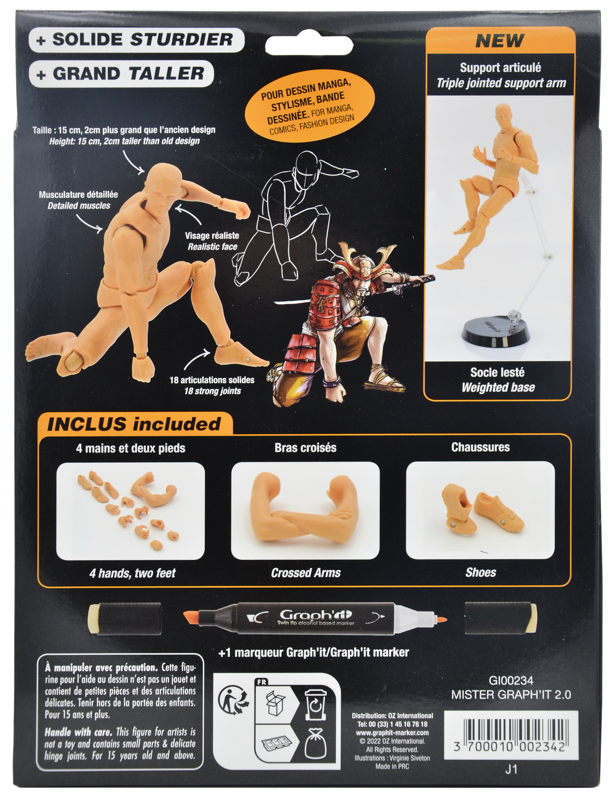 MISTER GRAPHIT  2.0 - Poseable Figure Set for dra
