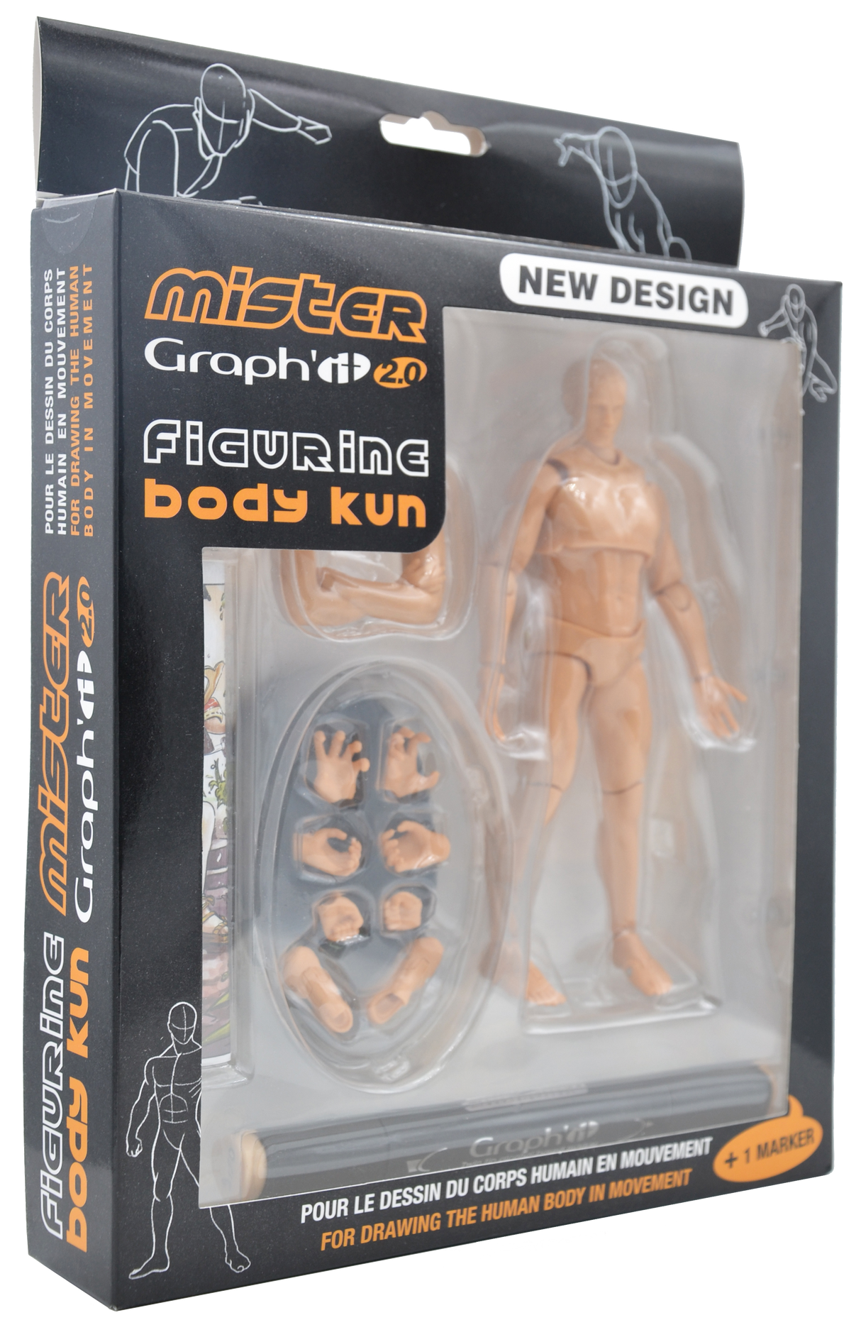 MISTER GRAPHIT  2.0 - Poseable Figure Set for dra