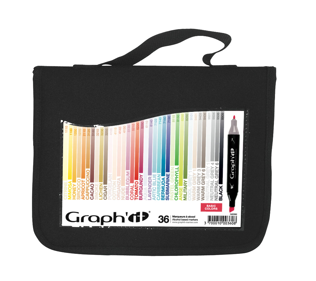 GRAPHIT Set of 36 markers Basic