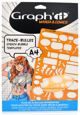 GRAPHIT Stencil Template for Comics Manga Speech