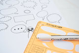 GRAPHIT Stencil Template for Comics Manga Speech
