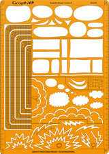 GRAPHIT Stencil Template for Comics Manga Speech