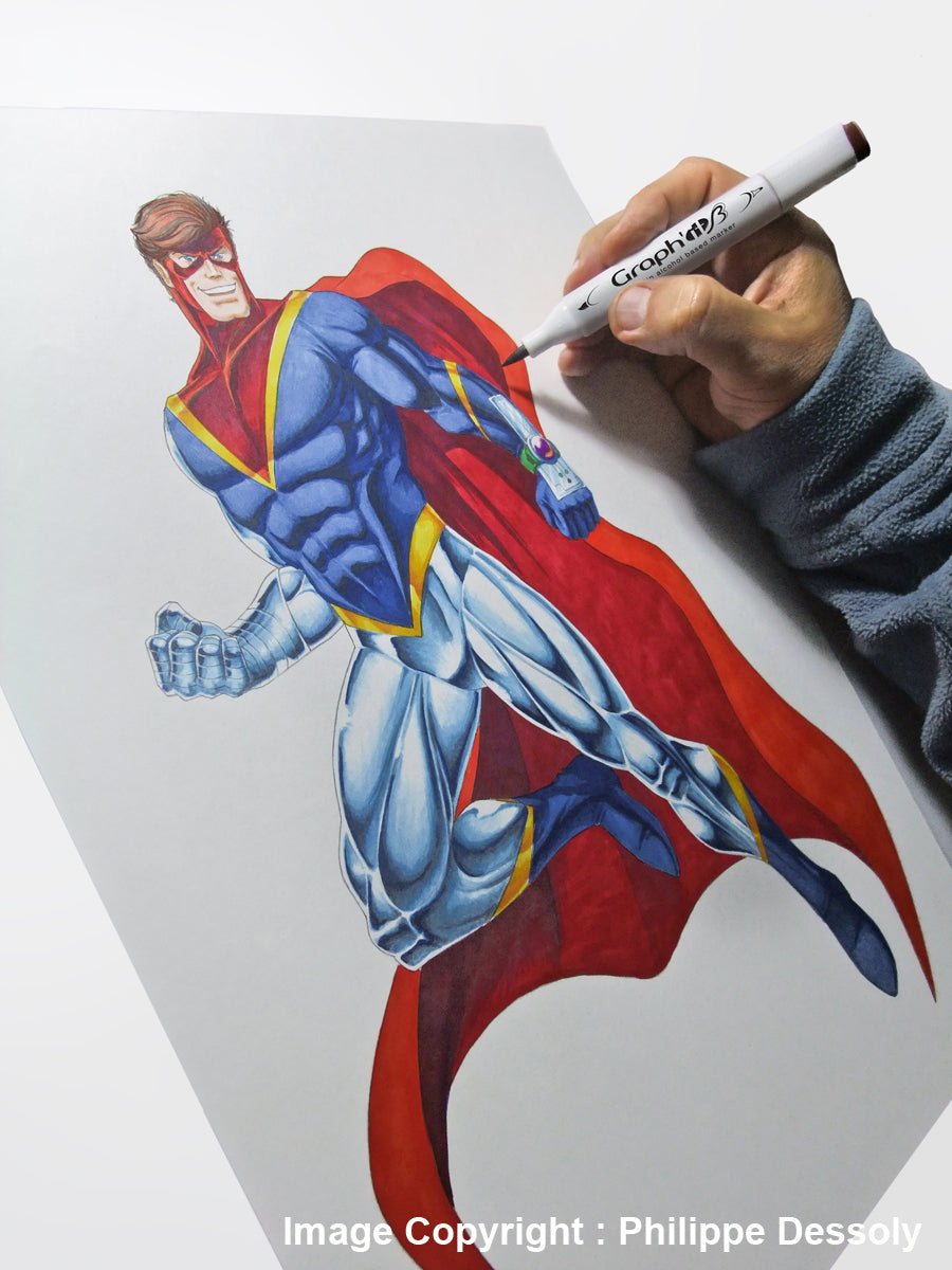 GRAPHIT BRUSH & EXTRA FINE Set 24 markers-Architec