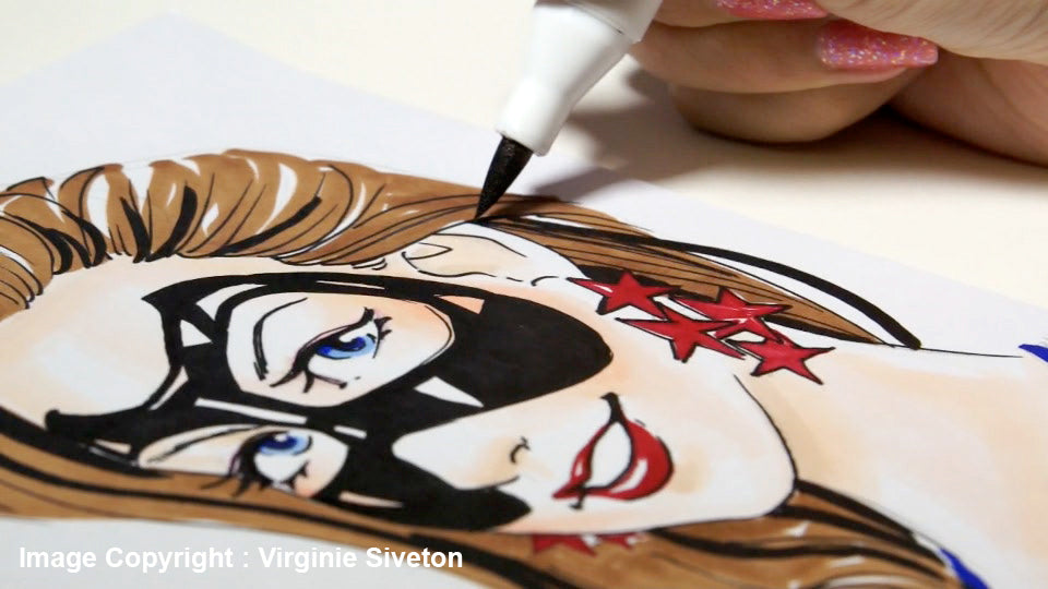 GRAPHIT BRUSH & EXTRA FINE Set 24 markers-Architec