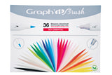 GRAPH'IT Brush Double Tip Alcohol Markers - Essential (Set of 36)