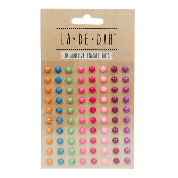 La De Dah Adhesive Enamel Dots 80pk