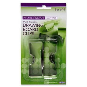 Drawing Board Clips Pack of 4