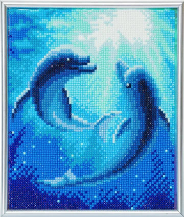 Dolphin Dance Crystal Art Picture Frame