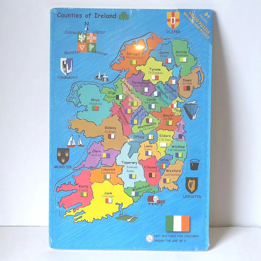 Wooden Map Of Ireland Puzzle