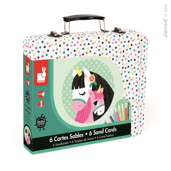 Janod - Atelier: Horses Sand Cards In  *clrnc*