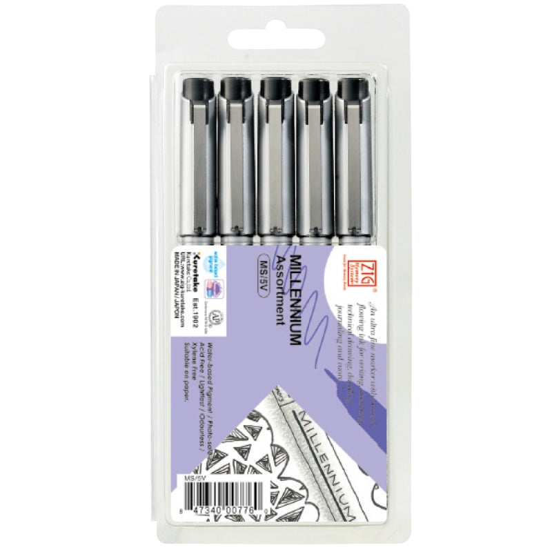 Zig Memory Millennium x5 sizesAssorted 5 Pcs. Set