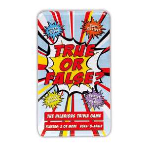 True Or False Card Trivia Game In A Tin