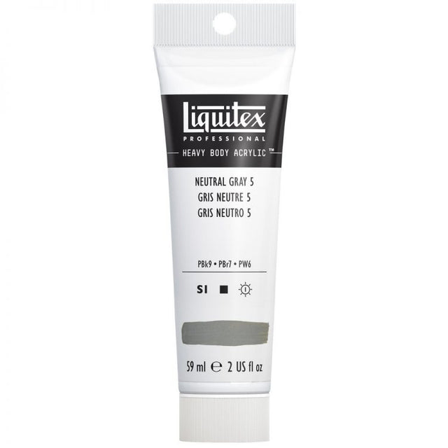 Liquitex Heavy Body Acrylic Paint 59ml - Neutral Gray 5