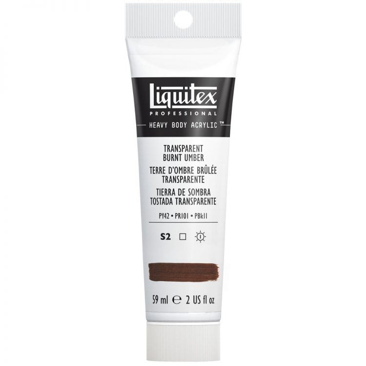 Liquitex Heavy Body Acrylic Paint 59ml - Transparent Burnt Umber