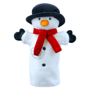 Long-Sleeved Glove Puppets: Snowman