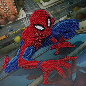 Spiderman 18x18cm Crystal Art Card
