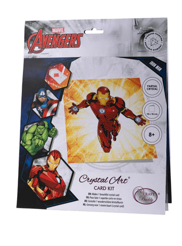 ironman 18x18cm Crystal Art Card