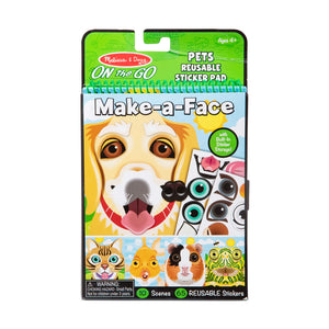 Make-a-Face Reusable Sticker Pad - Pets