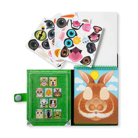 Make-a-Face Reusable Sticker Pad - Pets