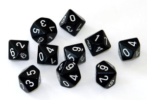 Dice- Numbers 0-9   (10)