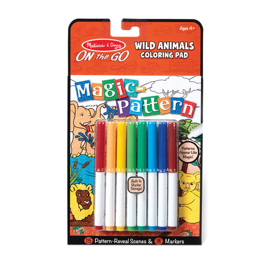 Magic Pattern Colouring Pad Wild Animals