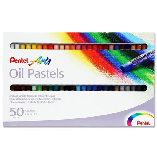 Pentel Arts Box 50 Oil Pastels