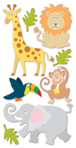  Essentials Sticker Sheet - Zoo Animals