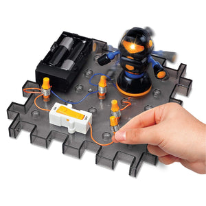 Discovery #Mindblown Action Circuitry Robot Spinner Experiment Set, with Mini Spinning Robot