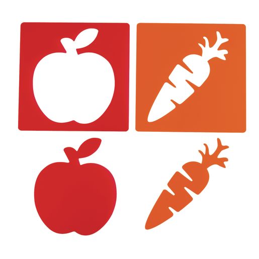 Fruit & Vegetable Stencils Set of 12