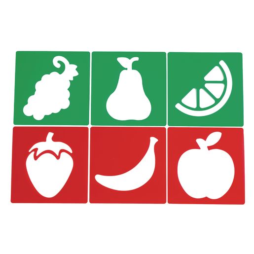 Fruit & Vegetable Stencils Set of 12