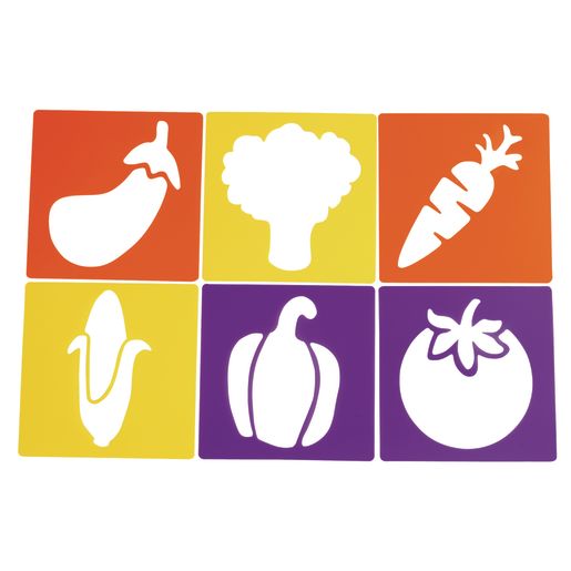 Fruit & Vegetable Stencils Set of 12
