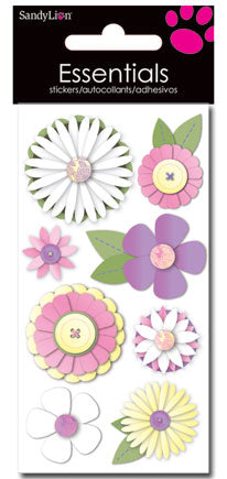 Essentials Sticker Sheet - Patterned Flowers
