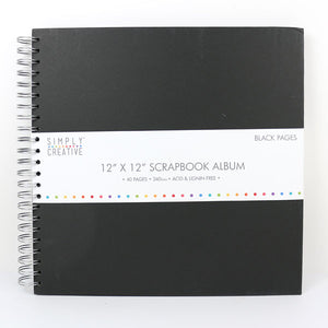 Simply Creative Album 12x12 - Plain Black