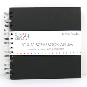 Simply Creative Album 8x8 - Plain Black