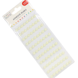 Simply Creative 10mm Pearls - 88 Pack Ivory