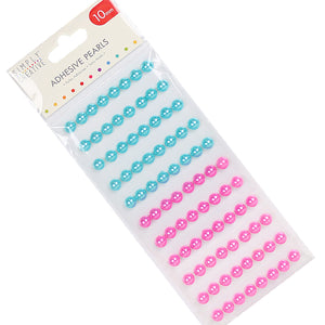 Simply Creative 10mm Pearls - 88 Pack Pink / Blue
