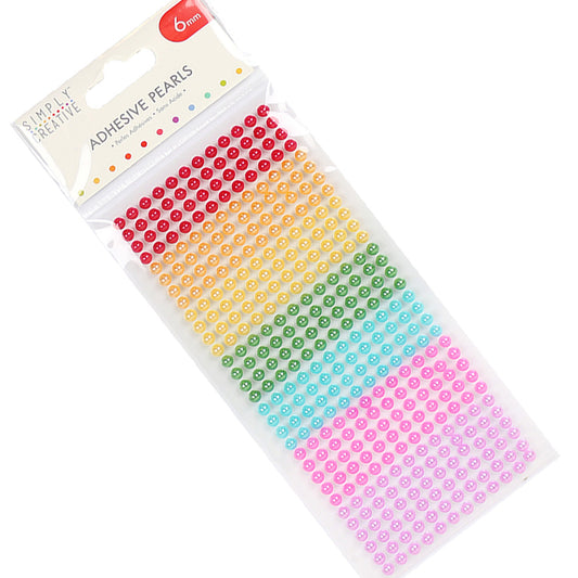 Simply Creative 6mm Pearls - 372 Pack Rainbow
