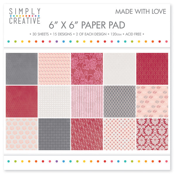 SC Paper Pad 6x6 Made With Love
