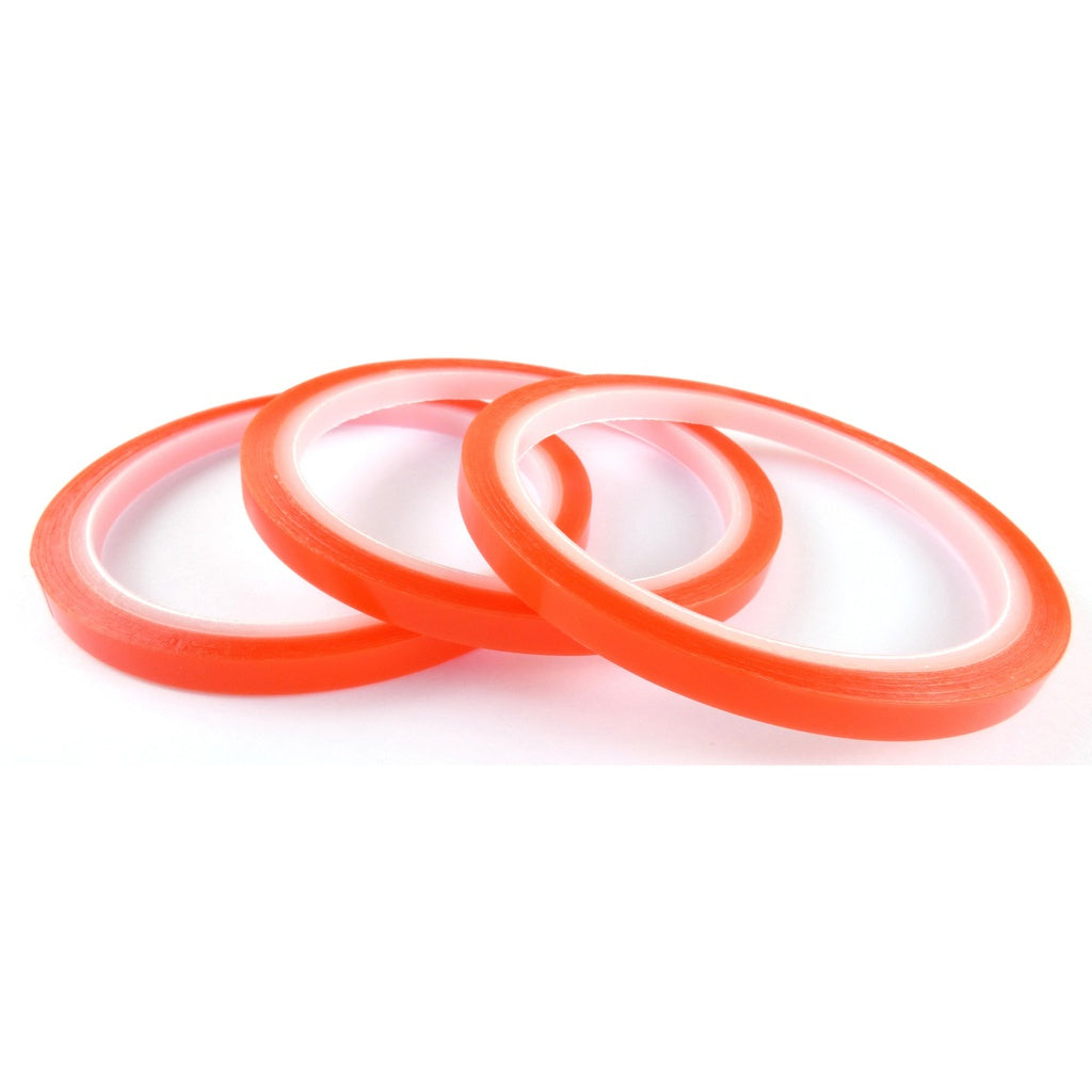 3 Rolls of Sticky Red Double Sided tape 6mmx5m