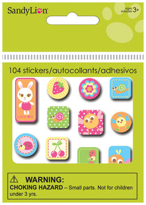 BITTY BITS BUNNIES & FLOWERS STICKERS