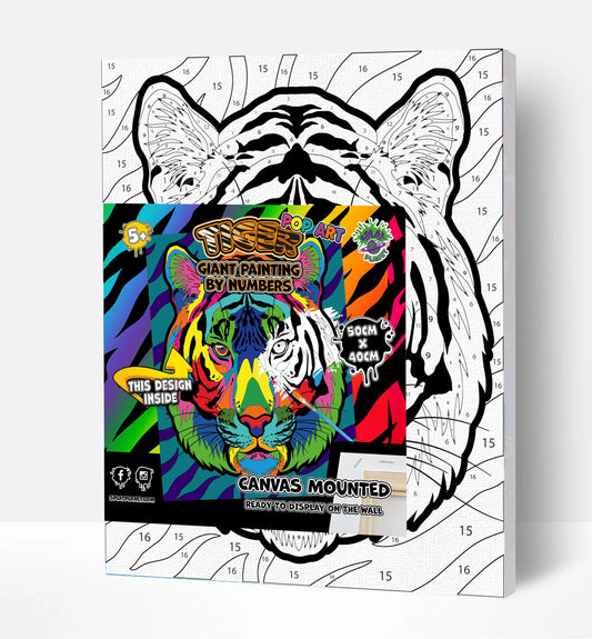 Tiger Pop Art Paint By Numbers