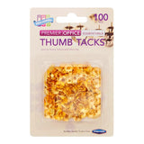 Brass Thumb Tacks -100